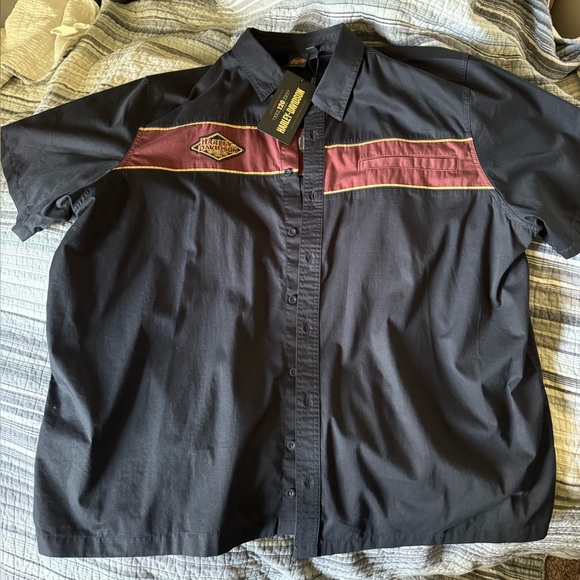 Harley-Davidson® Men's 120th Anniversary Mechanic Shirt - Black - Picture 4 of 7